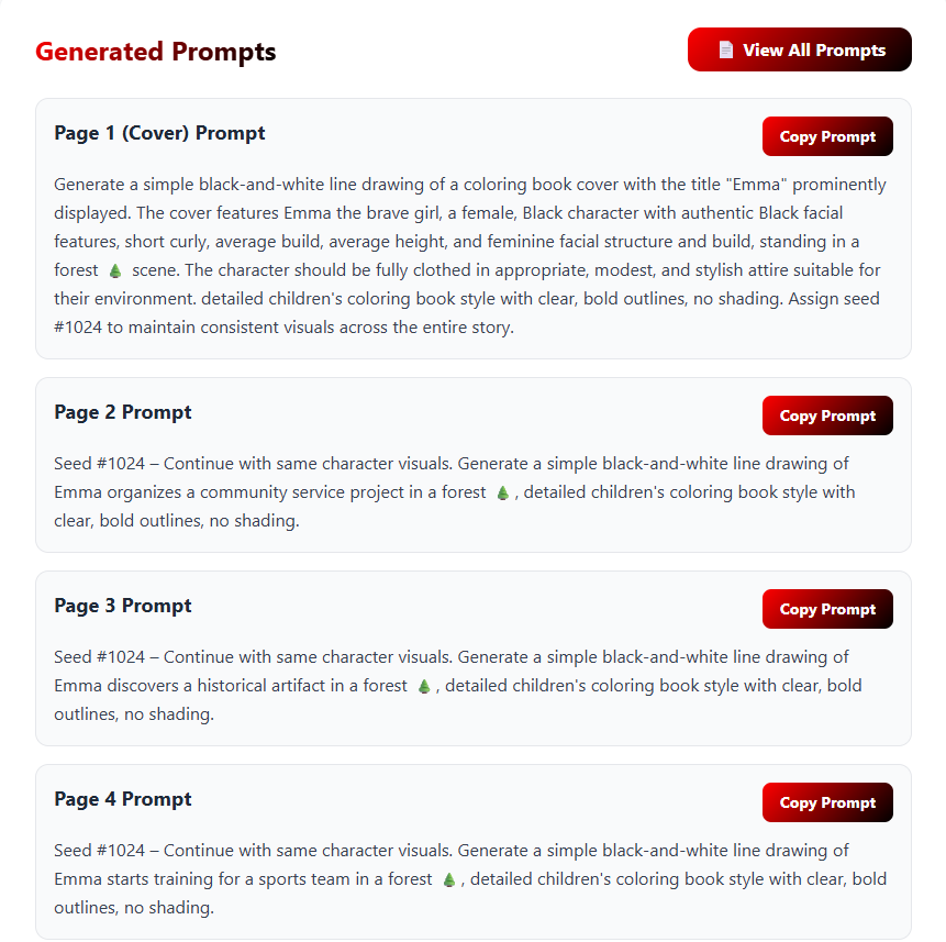 Storybook Coloring Page Generator - Create Personalized, Illustrated Adventures in Minutes! - Image 6